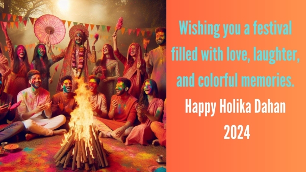 Holika Dahan 2024 Wishes Quotes Whatsapp Instagram Status Messages Images Posters Greetings