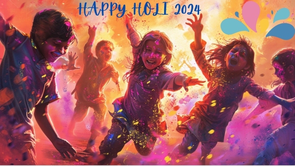 Happy Holi 2024 Wishes Top 50 Quotes WhatsApp Instagram Status Messages Images Posters Greetings