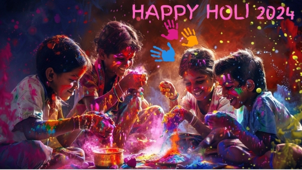 Happy Holi 2024 Wishes Top 50 Quotes WhatsApp Instagram Status Messages Images Posters Greetings