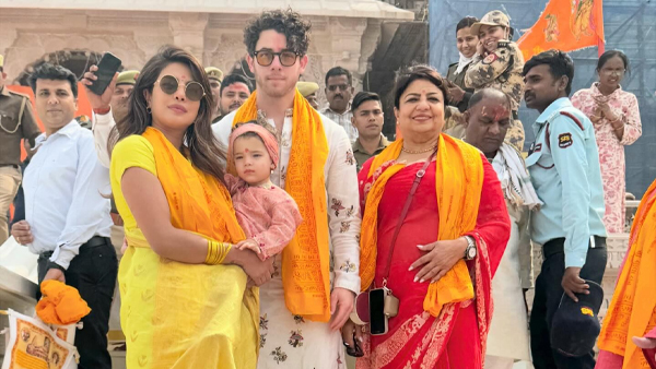 Priyanka Chopra Dons Yellow Saree For Her Ayodhya Visit Know The Cost Of Handloom Saree Here