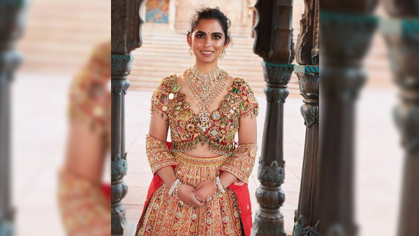 Isha Ambani Exudes Grace In Ethnic Lehenga By Abu Jani-Sandeep Khosla At Anant-Radhika s Pre-Wedding Watch Video
