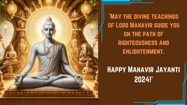 Mahavir Jayanti 2024 Wishes Top 25 Quotes Whatsapp Instagram Status Messages Images Posters Greetings