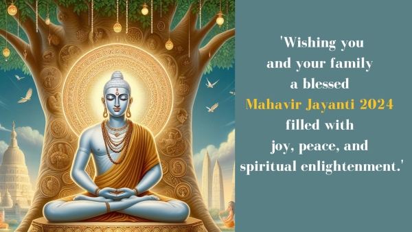 Mahavir Jayanti 2024 Wishes Top 25 Quotes Whatsapp Instagram Status Messages Images Posters Greetings