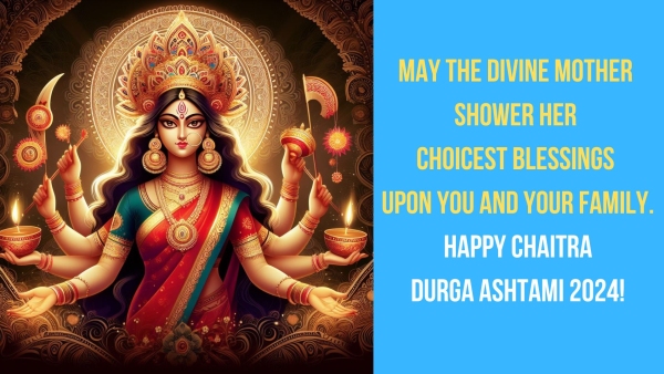 Chaitra Durga Ashtami 2024 Wishes Greetings Messages Images Posters Twitter And Instagram Status
