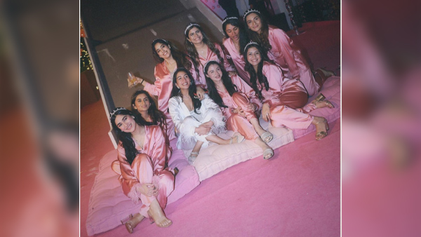 Radhika Merchant s Bridal Shower Bride-To-Be Janhvi Kapoor And Their Girl Gang Ace Sleepwear Fashion Pics