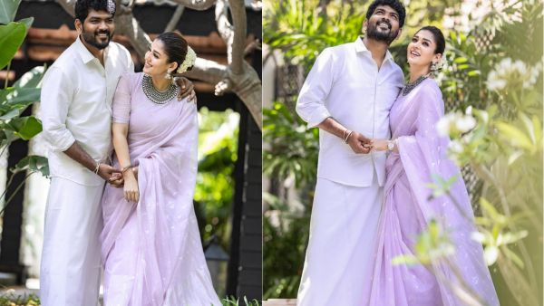 Nayanthara Poses With Husband Vignesh Shivan In Chic Saree Check Her Sarees To Ace Summer Wedding Look