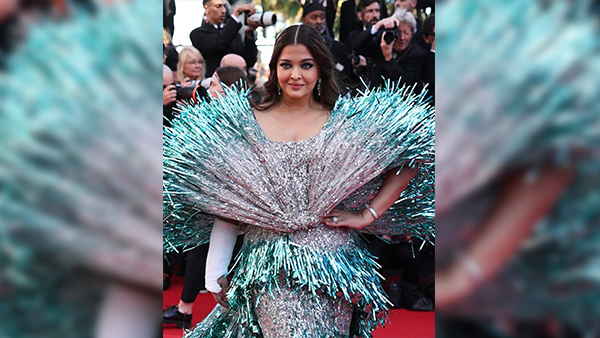Cannes 2024 Aishwarya Rai s Double-Shaded Shimmer Dress By Falguni Shane Peacock Steals Spotlight Pics