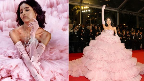 Cannes 2024 Nancy Tyagi s 20 kg Pink Gown Is A Labor Of Love Pics