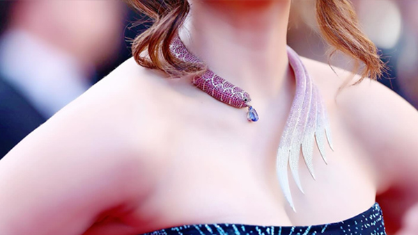 Cannes 2024 Urvashi Rautela s Celestial Blue Gown And Dancing Fish Necklace Defines Her Quirky Fashion Sense