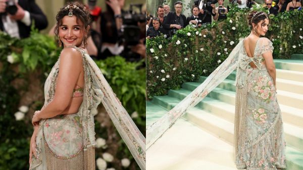 Met Gala 2024 Alia Bhatt Aces The Desi Look In A Floral Sabyasachi Saree And Looks Like A Dream Pics