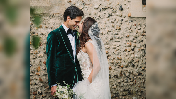 Sidhartha Mallya-Jasmine Wedding The Pretty Bride Looks Like A Vision In White Lace Gown Pics