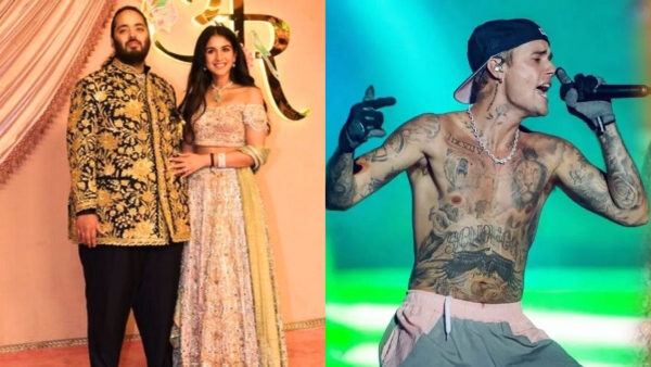 From Radhika s Swarovski Studded Lehenga To Beiber s Fab Performance All About Grand Ambani Sangeet Ceremony