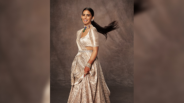 Anant-Radhika Wedding Sabyasachi 3D Lehenga To Schiaparelli Sari Isha Ambani s Best Outfits