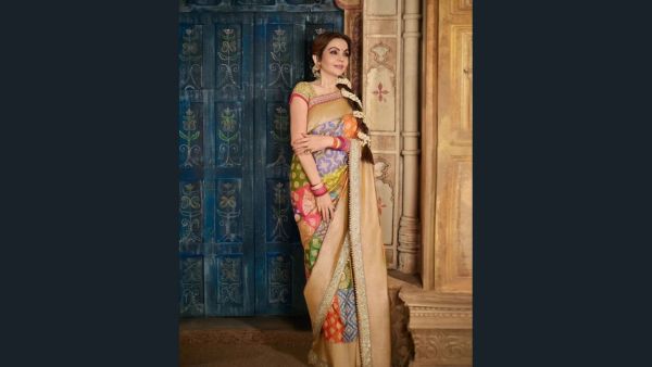 Nita Ambani s Rangkat Banarasi Saree By Manish Malhotra Defines Indian Heritage Pays Homage To Varanasi