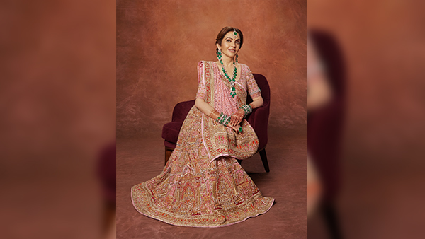 Nita Ambani s Ghagra Blouse Features Grandchildren s Names Inspires To Flaunt Personalized Fashion