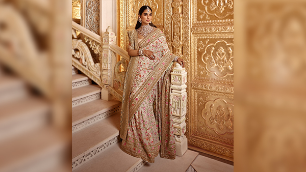 Anant-Radhika Wedding Sabyasachi 3D Lehenga To Schiaparelli Sari Isha Ambani s Best Outfits
