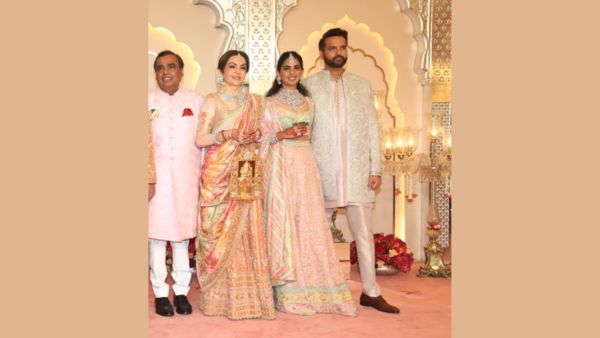 Anant Ambani Wedding Pics Out Groom Looks Dapper In Peach Sherwani For The Pink Themed Wedding