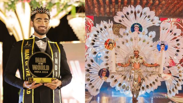 Man Of The World 2024 India s Ved Bharambe s Award-Winning Costume Feature Priyanka Chopra And Taj Mahal