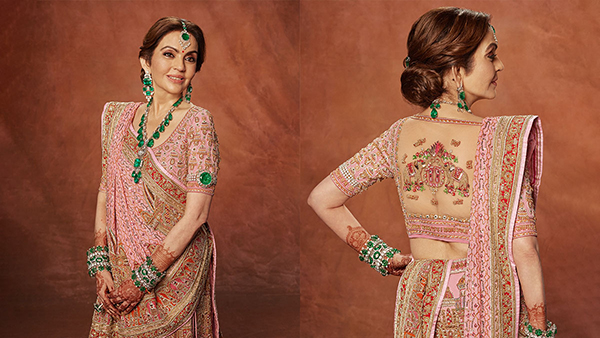 Nita Ambani s Ghagra Blouse Features Grandchildren s Names Inspires To Flaunt Personalized Fashion