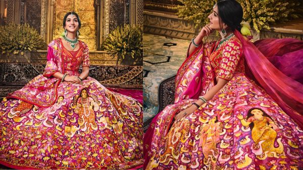 Radhika Merchant s Hand-Painted Lehenga Defines Her Union With Hubby Anant Ambani Take Style Cues