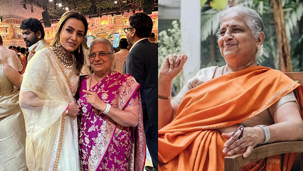 Sudha Murty s Just Be Yourself Style Steal The Show at Anant-Radhika s Opulent Wedding Pics