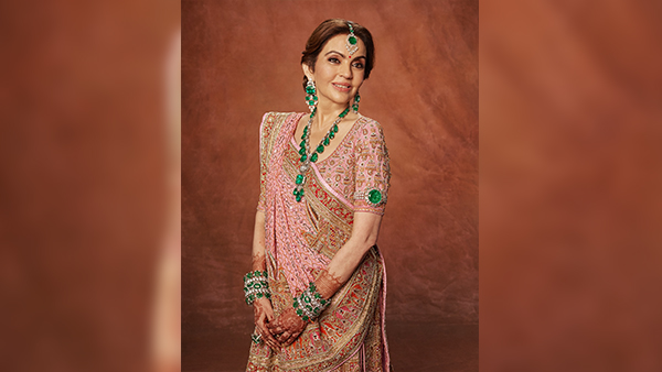 Nita Ambani s Ghagra Blouse Features Grandchildren s Names Inspires To Flaunt Personalized Fashion