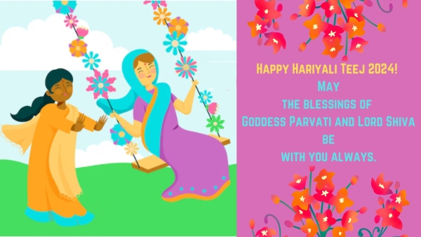 Happy Hariyali Teej 2024 Wishes Greetings Images Posters Messages Twitter Status And Instagram Captions