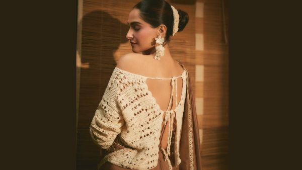 Sonam Kapoor Blends Tradition With Modernity In Rs 46 000 Crochet Blouse Promotes Handmade Fashion