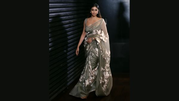 Keerthy Suresh s Grey Organza Saree Is A Lesson In Ethnic Elegance Decode Its Price