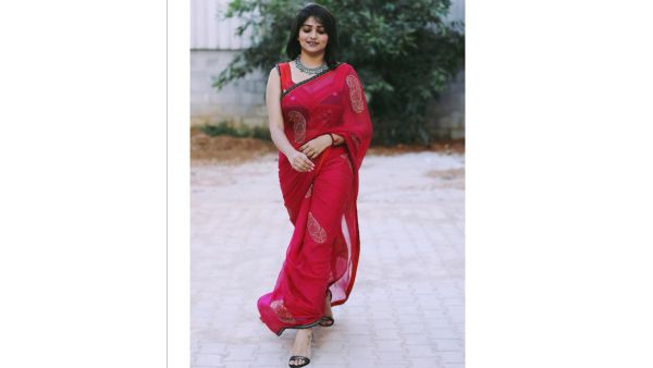 Rachita Ram In Rajinikanth s Action-Thriller Coolie Explore Her Chic Saree Statements