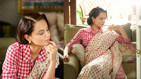 Kangana Ranaut s Retro Style For Emergency Is The Perfect Blend of Floral And Checkered Patterns Take A Note