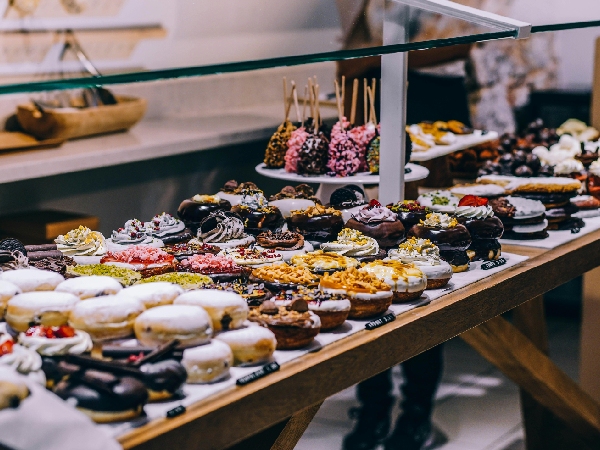 Display of sweets in a store