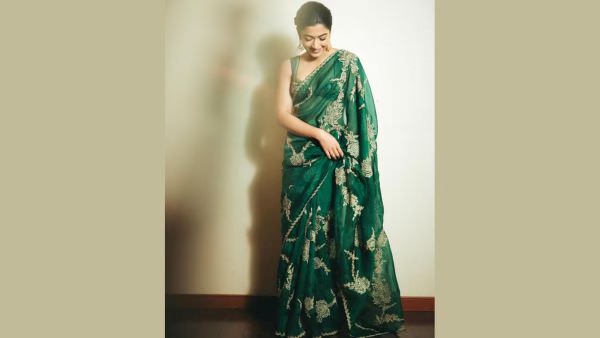 Rashmika Mandanna s Modern Saree Guide