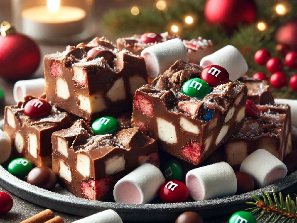 How To Make Christmas Rocky Roads
