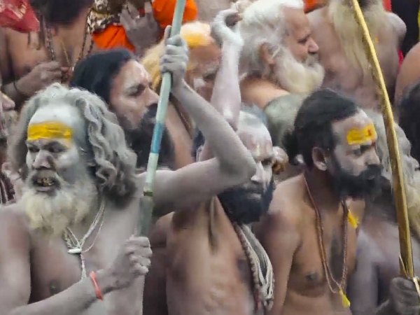 Akharas Take Amrit Snan At Maha Kumbh