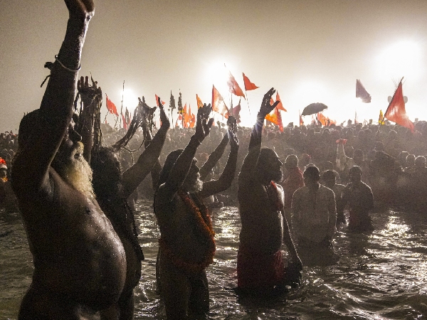 Akharas Take Amrit Snan At Maha Kumbh