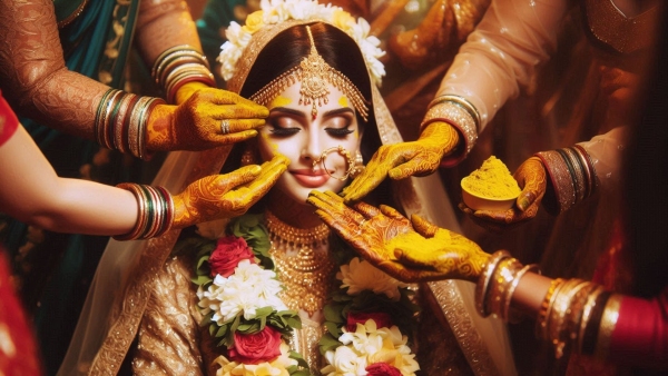 Why Do Indian Brides Get Covered In Haldi On Their Wedding Day It s More Than Skin Deep Why Do Indian Brides Get Covered In Haldi On Their Wedding Day It s More Than Skin Deep