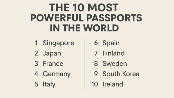 Indian Woman s Viral Video On Passport Privilege These Are The 10 Most Powerful Passports In The World
