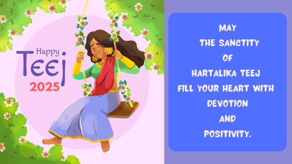 Happy Hartalika Teej 2025 Wishes Images Greetings Quotes Texts Messages WhatsApp X Insta Posts