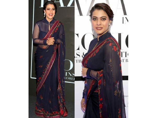 Kajol s Best Floral Saree Looks