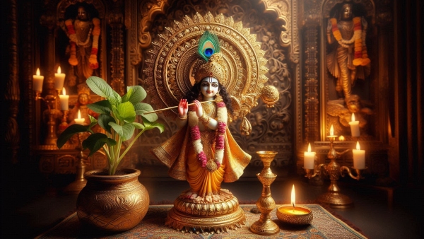 Why A Single Tulsi Patra Is Considered The Most Sacred Bhog On Krishna Janmashtami