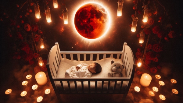 Born Under A Blood Moon What Total Lunar Eclipse Births Reveal About Hidden Powers Or Karmic Burdens
