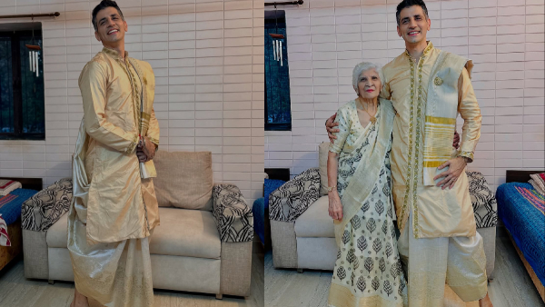 Bhushan Malkani s Saree-Dhoti Viral Look