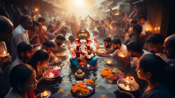 Ganesh Visarjan 2025 Wishes 50 Greetings Images Messages WhatsApp X Twitter Posts
