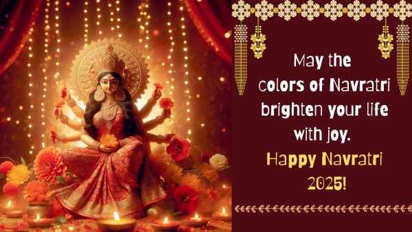 Happy Navratri 2025 Wishes Top 50 Durga Puja Greetings Images Messages WhatsApp X Instagram Posts