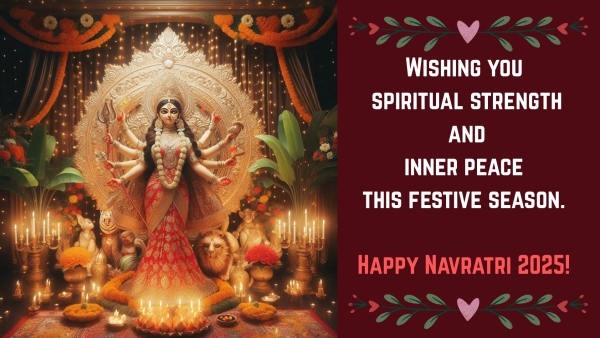 Happy Navratri 2025 Wishes Top 50 Durga Puja Greetings Images Messages WhatsApp X Instagram Posts