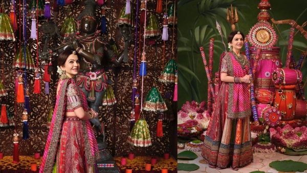 Nita Ambani s Navratri Look Proves Traditional Weaves Are The New Luxury Statement