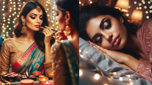 Navratri 2025 Skincare This Happens To Your Skin When You Leave Makeup On During Festive Nights Navratri 2025 Skincare This Happens To Your Skin When You Leave Makeup On During Festive Nights