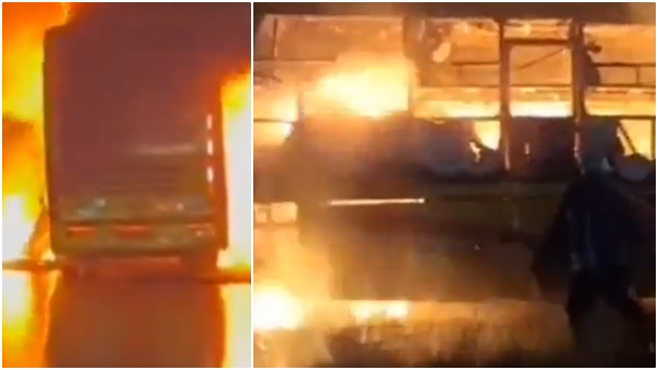 Kurnool Bus Accident At Least 15 Killed After Bengaluru-Bound Bus Catches Fire In Andhra