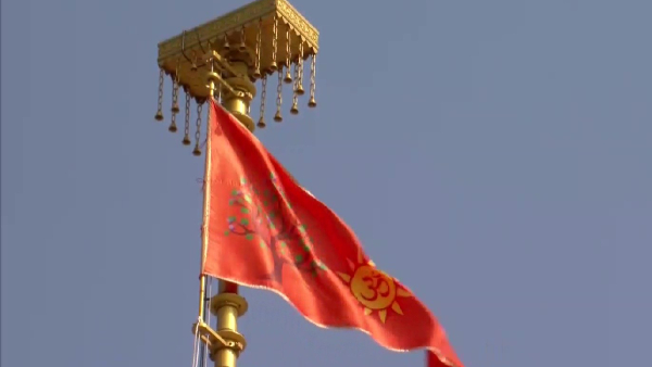 Dharma Dhwaj Flies Over Ram Mandir